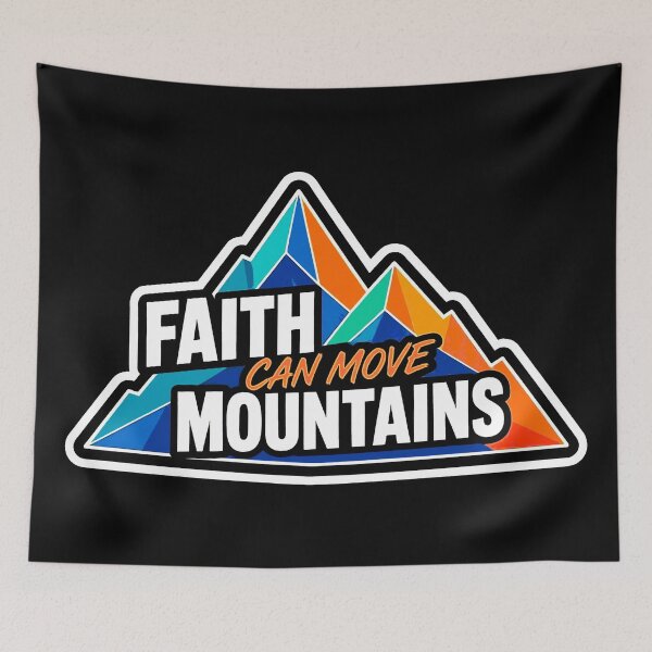 Item preview, Matthew 17:20 Faith Can Move Mountains designed and sold by plushism.