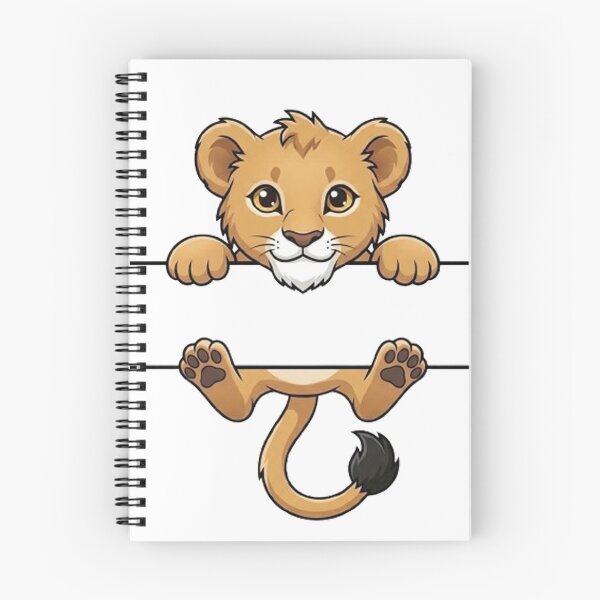 Item preview, Cute Peeking Lion Cub Name Frame Split Monogram designed and sold by PetalsPaws.