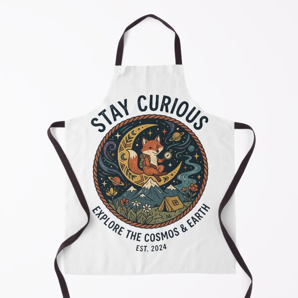 Item preview, Cosmic Fox Adventure – Space Explorer Mountain Wilderness Design designed and sold by StickerNestYou.