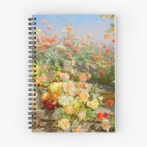 Item preview, Quiet Garden - Rustic Garden in Blossom by Olga Wisinger-Florian (c.1900) designed and sold by The Quiet  Form.