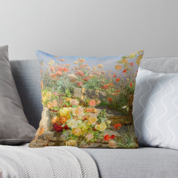 Item preview, Quiet Garden - Rustic Garden in Blossom by Olga Wisinger-Florian (c.1900) designed and sold by The Quiet  Form.
