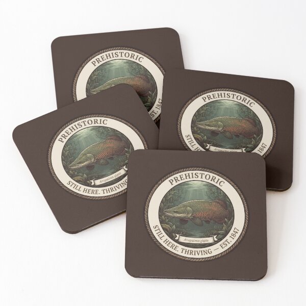 Item preview, Prehistoric Still Here Thriving Arapaima Humor Badge designed and sold by CalmCapy Co.