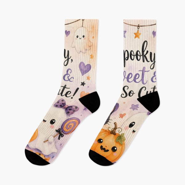 Item preview, Spooky, Sweet & Oh So Cute! – Kawaii Halloween Cat, Ghost & Pumpkin designed and sold by blankTeeShirt.