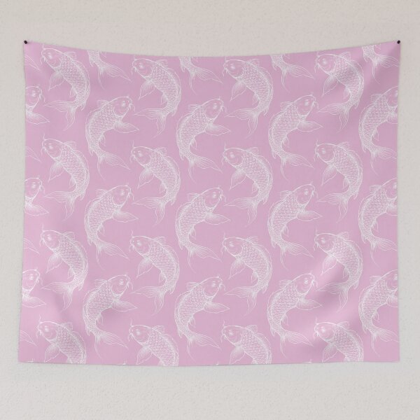 Item preview, Pastel pink Koi Carp  designed and sold by Anne Londez Studio.