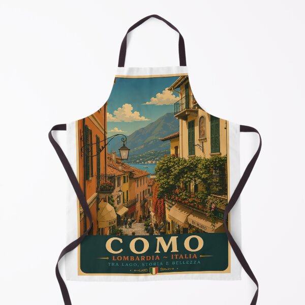 Item preview, Como Lombardia Italia Vintage Travel Poster designed and sold by Passeggiata Prints.