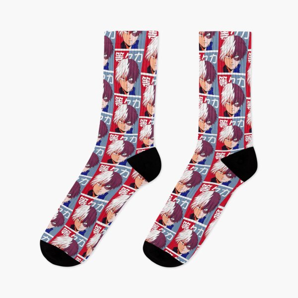 Item preview, Todoroki Shoto Inspired Anime Character Design with Fire and Ice Elements designed and sold by -atisuto-.