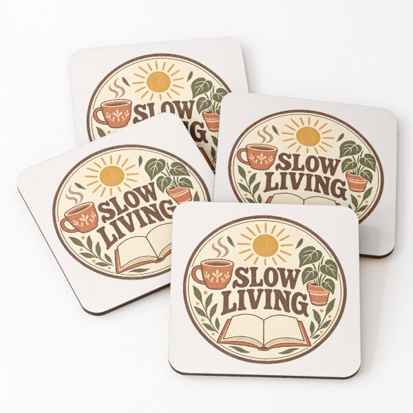 Item preview, Slow Living Vintage Retro Aesthetic Cozy Coffe Book Plant Lover Gift Pullover Hoodie / T-Shirt designed and sold by MCV-Designs.