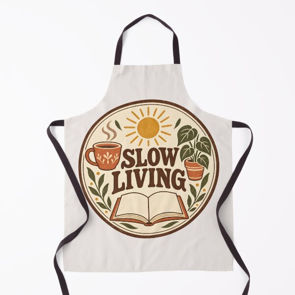 Item preview, Slow Living Vintage Retro Aesthetic Cozy Coffe Book Plant Lover Gift Pullover Hoodie / T-Shirt designed and sold by MCV-Designs.