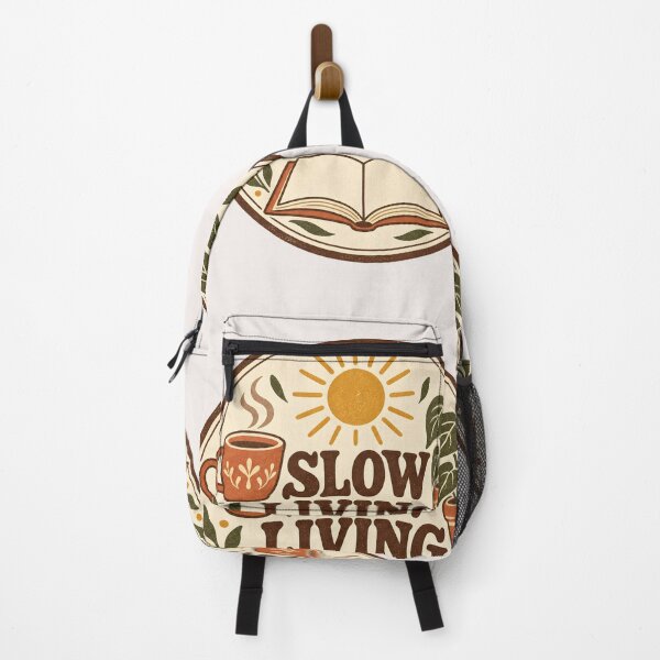 Item preview, Slow Living Vintage Retro Aesthetic Cozy Coffe Book Plant Lover Gift Pullover Hoodie / T-Shirt designed and sold by MCV-Designs.