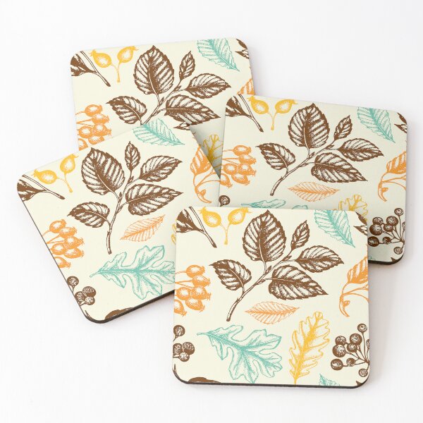 Item preview, Vintage Botanical Leaf Duvet Cover | Autumn Foliage Cottagecore Bedding designed and sold by FestivityFinds.