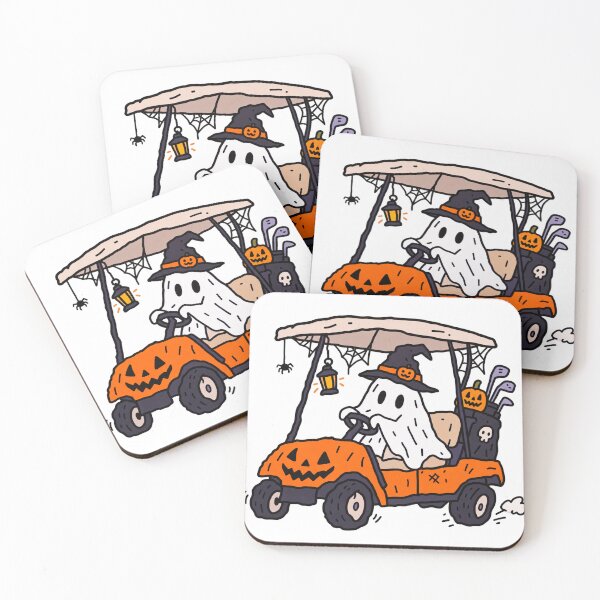 Item preview, Ghost Golf Cart Halloween Doodle designed and sold by MonkiFlipp.
