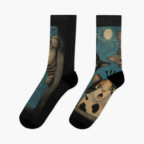 Item preview, 3 Cats Looking in a Box. designed and sold by Birdie and Flynn.