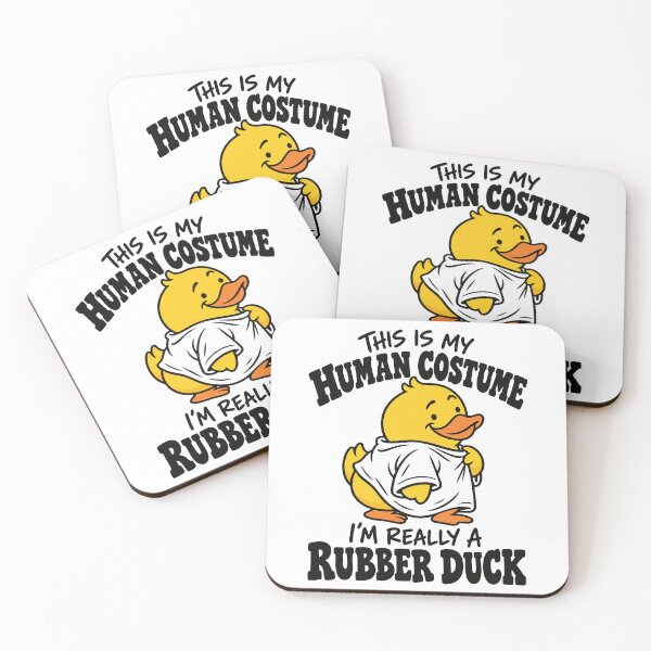Item preview, This is My Human Costume, Funny Rubber Duck designed and sold by GPODdesign.
