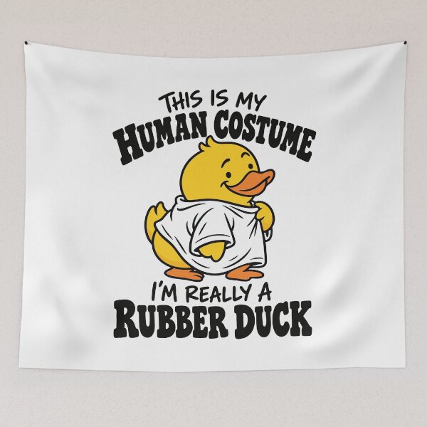 Item preview, This is My Human Costume, Funny Rubber Duck designed and sold by GPODdesign.