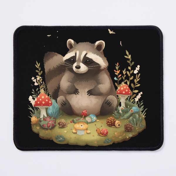 Item preview, Goblincore Raccoon Treasure Hoard Sticker designed and sold by Youram.