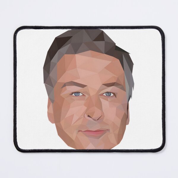 Item preview, Alec Baldwin Low Poly Digital Art Portrait Illustration designed and sold by dukelam.