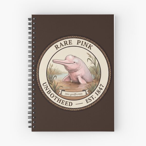 Item preview, Rare Pink Unbothered Pink Dolphin Humor Badge designed and sold by CalmCapy Co.
