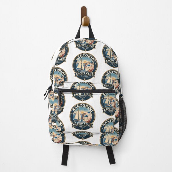 Item preview, Santorini Greece Yacht Club Vintage Sailing Badge Design designed and sold by Asfyi.