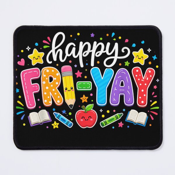 Item preview, Happy Fri-Yay Teacher Fry Yay Friday Weekend Cute Fri-Yay  designed and sold by Crookedorbit ⭐⭐⭐⭐⭐ .