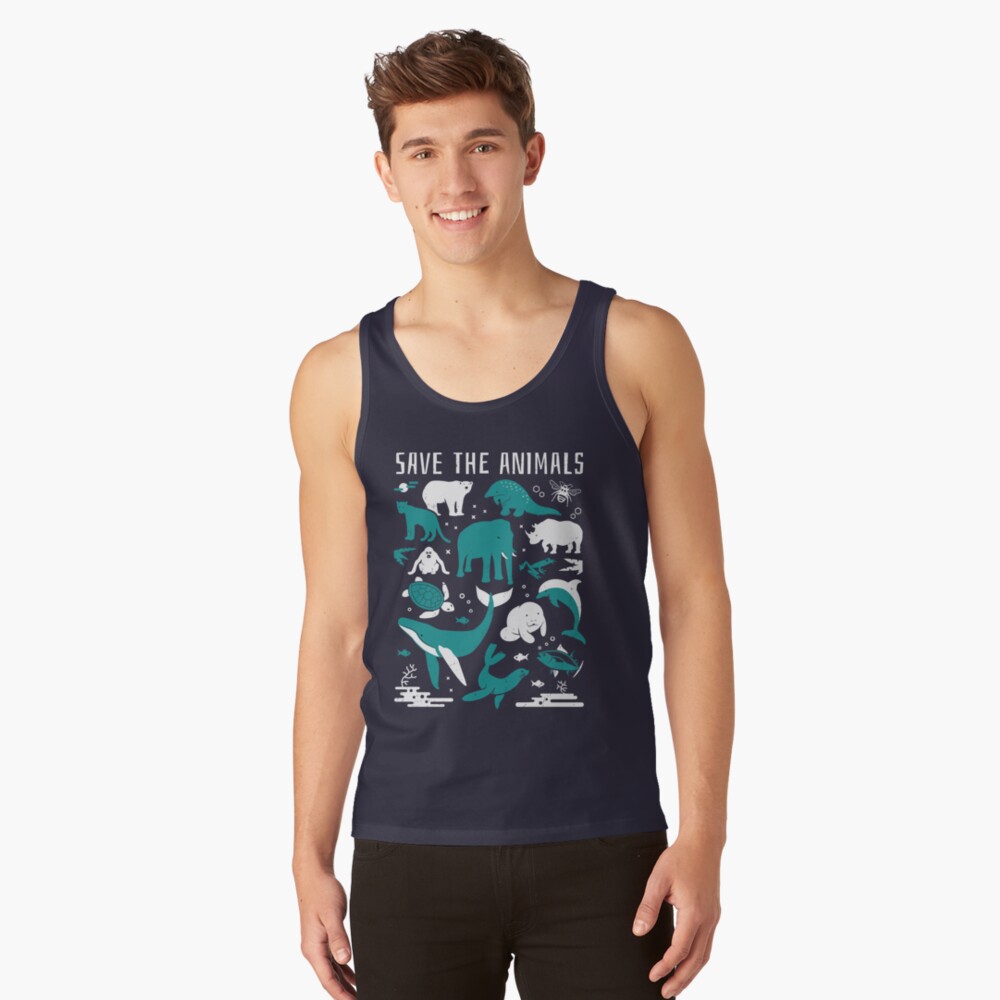 Save The Animals - Endangered Animals Tank Top