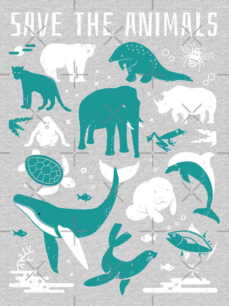 Save The Animals - Endangered Animals by Bangtees