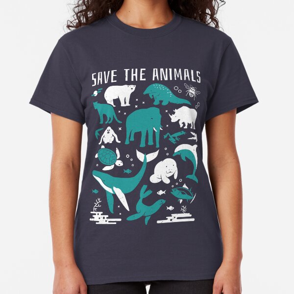 Save The Animals - Endangered Animals Classic T-Shirt
