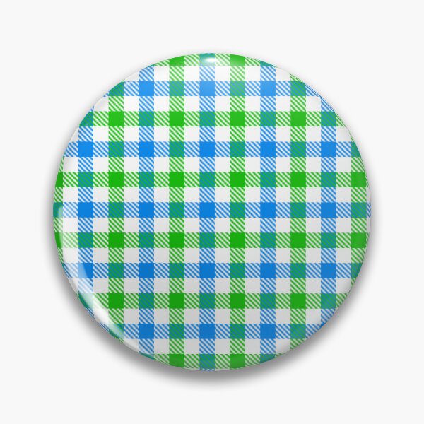 Item preview, Blue And Green On White Gingham Check   designed and sold by PatternTitan.