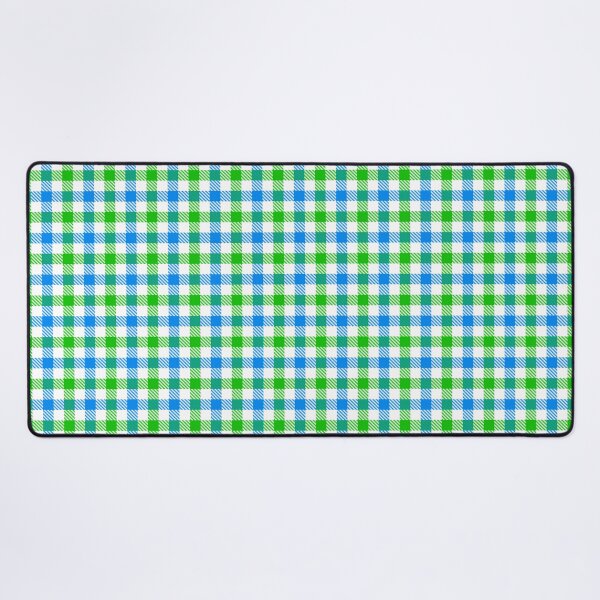 Item preview, Blue And Green On White Gingham Check designed and sold by PatternTitan.