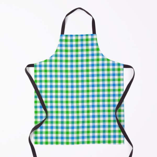 Item preview, Blue And Green On White Gingham Check   designed and sold by PatternTitan.