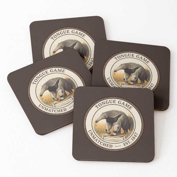 Item preview, Tongue Game Unmatched Anteater Humor Badge designed and sold by CalmCapy Co.