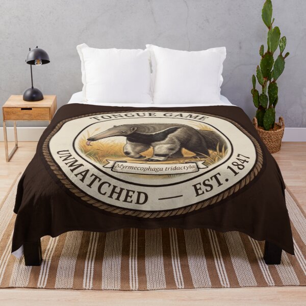 Item preview, Tongue Game Unmatched Anteater Humor Badge designed and sold by CalmCapy Co.