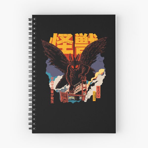 Item preview, Mothman Kaiju Over City Bridge Cryptid Horror designed and sold by cerima.