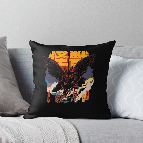 Item preview, Mothman Kaiju Over City Bridge Cryptid Horror designed and sold by cerima.