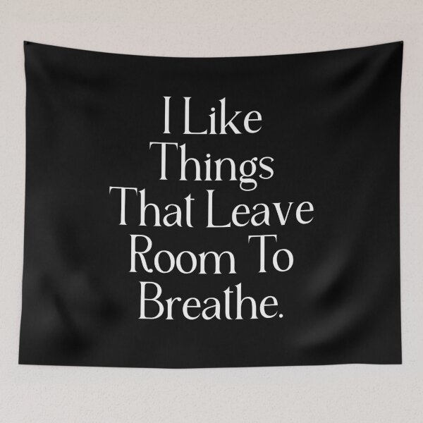 Item preview, Quiet Life Quote Shirt | I Like Things That Leave Room To Breathe | Introvert & Minimalist Gift designed and sold by stylishdzign.