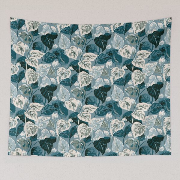 Item preview, Minimalistic Pothos Floral  - Birth Flower Pattern - Gifts For Husband designed and sold by RoyalStarsPatts.