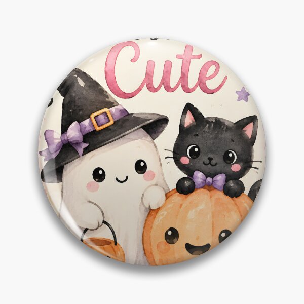 Item preview, A Little Spooky, A Lot Cute – Kawaii Halloween Ghost, Cat & Pumpkins designed and sold by blankTeeShirt.