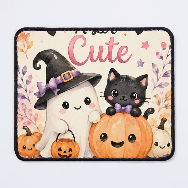 Item preview, A Little Spooky, A Lot Cute – Kawaii Halloween Ghost, Cat & Pumpkins designed and sold by blankTeeShirt.