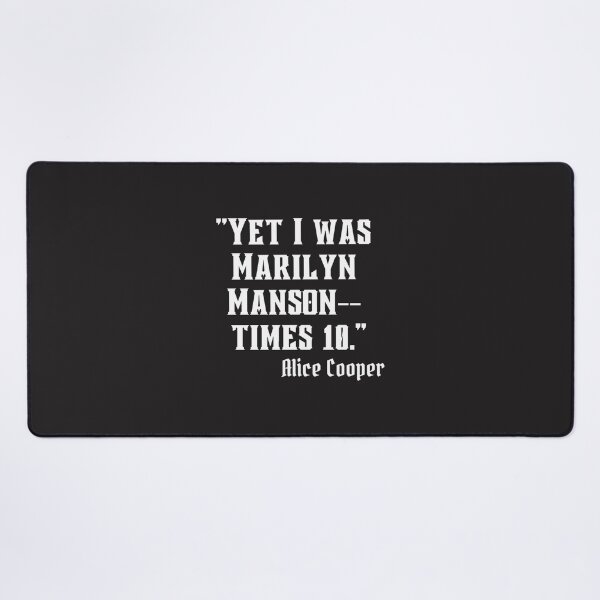 Item preview, Alice Cooper Quote Design in White Text Gothic Metal Punk Style designed and sold by billno786.