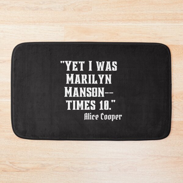 Item preview, Alice Cooper Quote Design in White Text Gothic Metal Punk Style designed and sold by billno786.