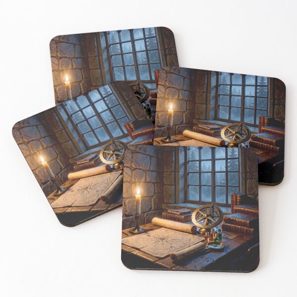 Item preview, The Alchemist Astrologer Study - Dark Academia Art designed and sold by Vhelir-Art.