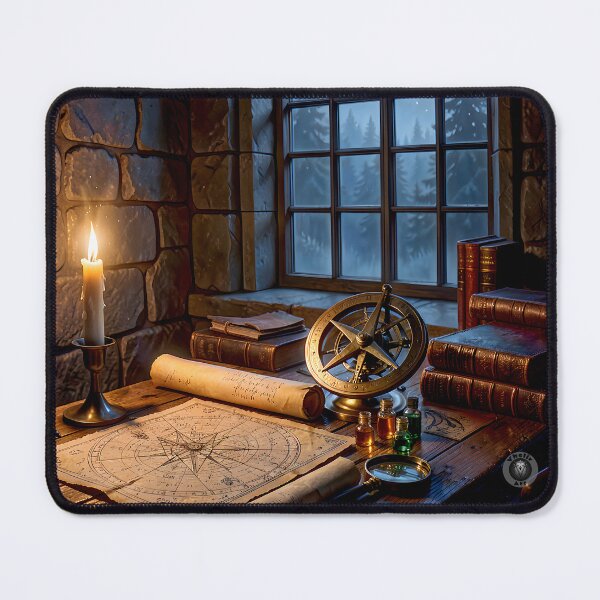 Item preview, The Alchemist Astrologer Study - Dark Academia Art designed and sold by Vhelir-Art.