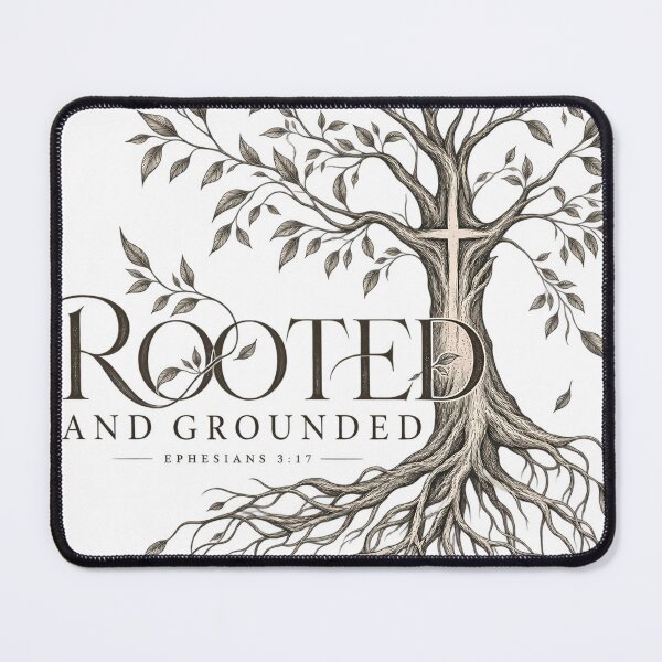 Item preview, Rooted and Grounded Elegant Christian Gift Apparel designed and sold by PrayerWarriorUSA.