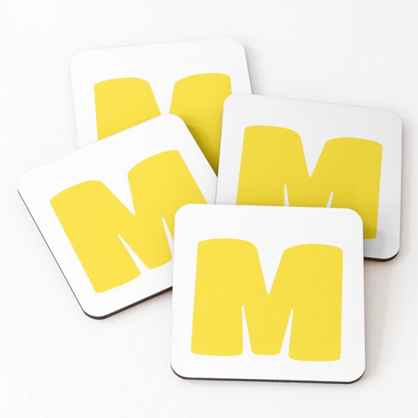 Item preview, Halloween Yellow Letter M Initial designed and sold by remoteart.