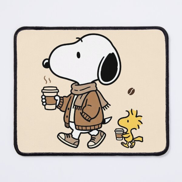 Item preview, Coffee Walk with Woodstock designed and sold by katekrystal.