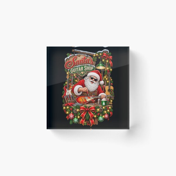 Item preview, Santa's Guitar Shop designed and sold by RockitBaby.