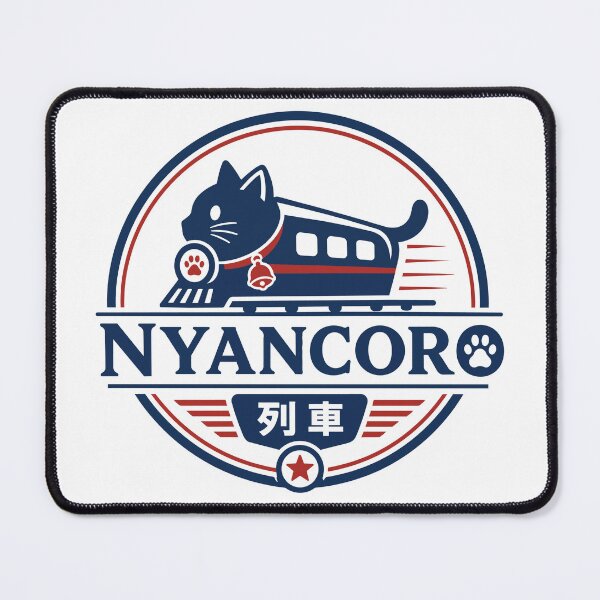 Item preview, Nyancoro Steam Locomotive Cat Logo designed and sold by medicalkinoko.
