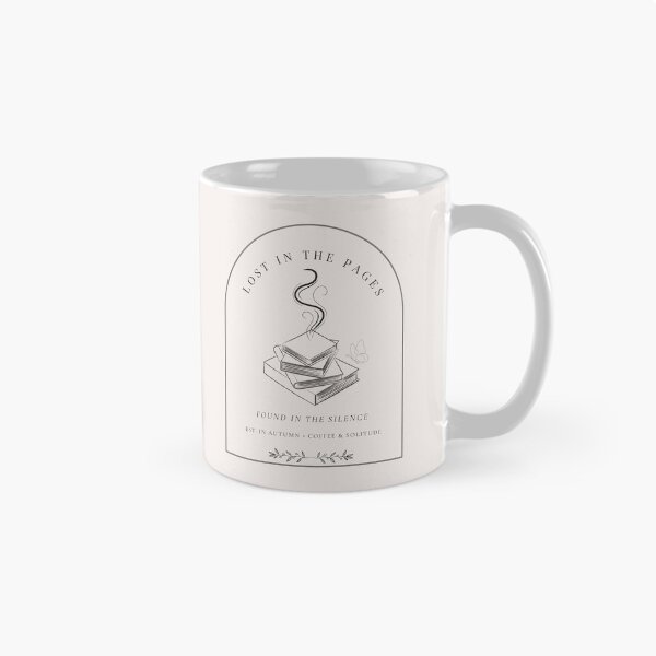 Item preview, Lost In The Pages Dark Academia Bookish Coffee Vintage Line Art designed and sold by wildsilencee.
