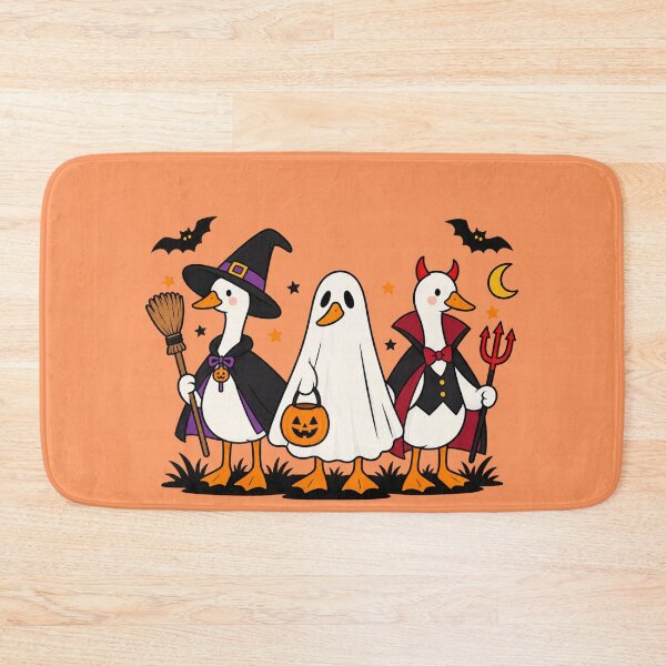 Item preview, Halloween Ducks – Witch, Ghost & Vampire Duck Costume Trio - Funny Spooky Cartoon Duck Illustration designed and sold by littlepiptales.