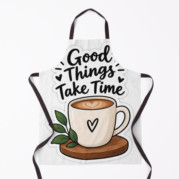 Item preview, Good Things Take Time Coffee Sticker | Cute Motivational Quote Laptop & Water Bottle Decal designed and sold by Sticker Hubs.