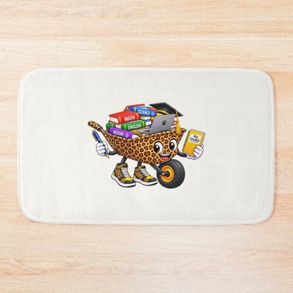 Item preview, Funny Leopard Wheelbarrow Scholar – Back to School Design  designed and sold by annenambiro.